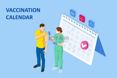 等距接种时间的概念。医生或护士、给病人注射疫苗、 COVID-19 、注射流感或流感疫苗或用针进行血液检测的科学家。药物、疫苗接种.