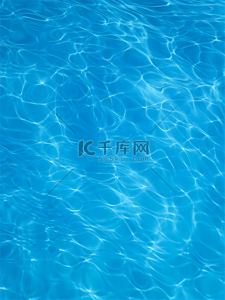 蓝色背景水背景图片_夏日游泳池创意背景