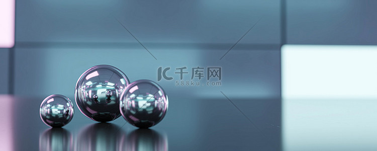 c4d霓虹灯背景图片_带有抽象建筑背景和霓虹灯现代未来照明技术背景的彩色铁球3D演示