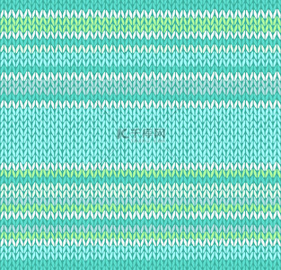 风格无缝绿色蓝色白色颜色光矢量针织的贴画