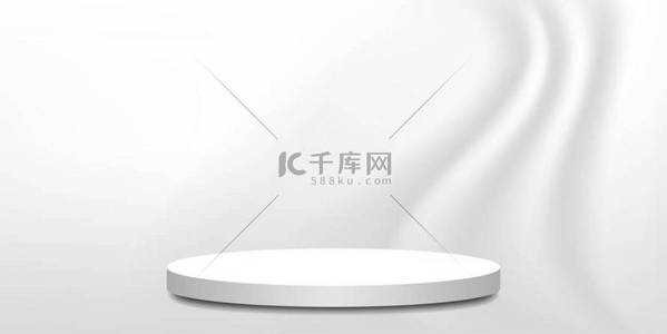 台c4d背景图片_化妆品化妆品展示台台台白色灰色