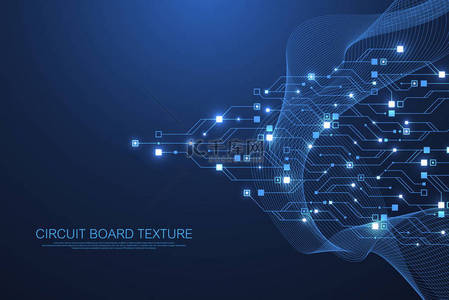 电路cpu背景图片_抽象电路板纹理背景高科技未来