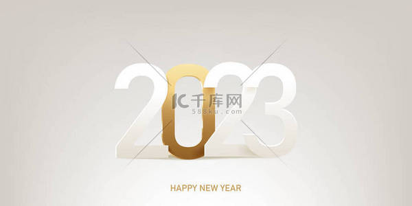 holiday背景图片_Happy new year 2023 background. Holiday greeting card design. Vector illustration.