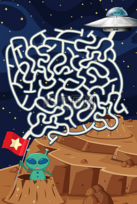 外星空间迷宫益智游戏插图