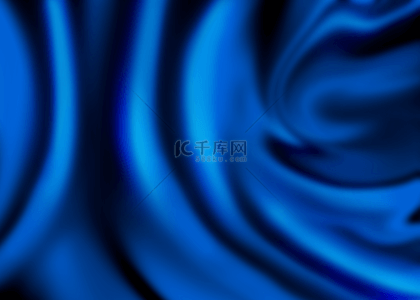 织物类背景图片_抽象豪华优雅的蓝色丝绸布料波浪背景