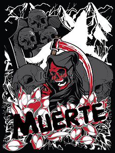 La Muerte说明性矢量格式