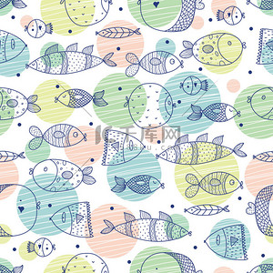 珍稀鱼类背景图片_模式与多彩的鱼类
