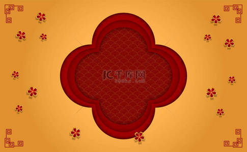 traditional背景图片_Postcard for Happy Chinese new year. chinese traditional. Chinese background of vector