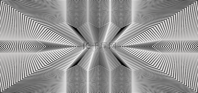几何图案黑白背景图片_错觉线条创意抽象几何背景