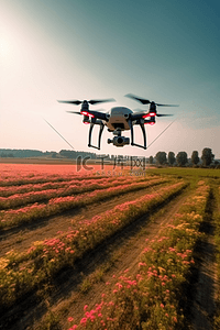 无人机航拍农业农场背景