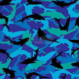 红色背景鱼背景图片_鲨鱼模式