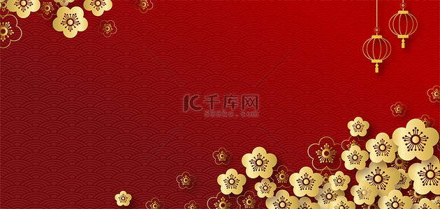 金色喜庆春节背景