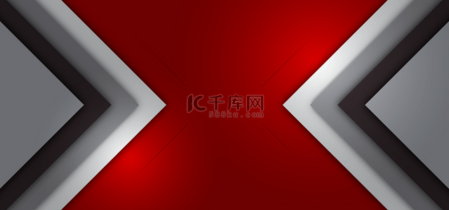 科技商务框背景图片_深浅三角形叠加红色色块背景