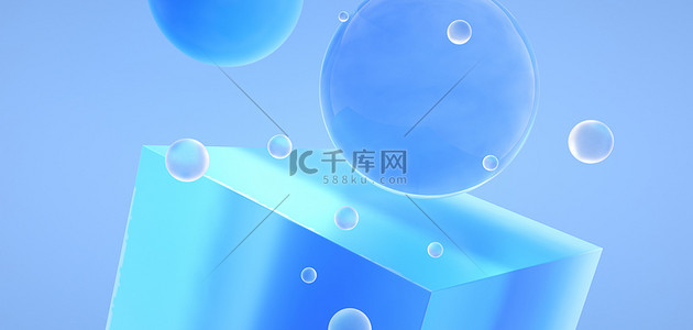 几何立体渐变底纹背景图片_质感渐变玻璃c4d