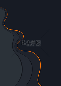纹理波浪海浪背景图片_曲线线条黑色抽象背景