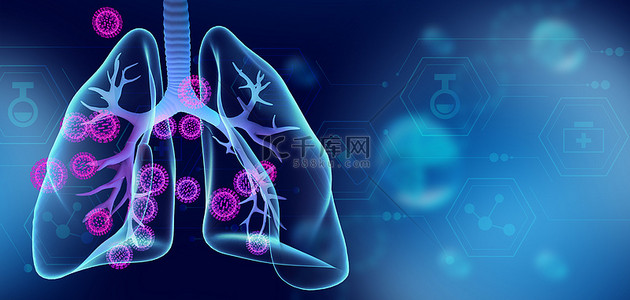 感染新冠背景图片_医疗医生蓝色科技风背景