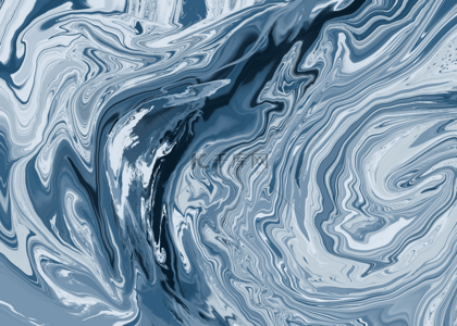 流体抽象蓝白色背景