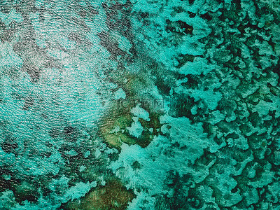 鸟图与绿松石海水。来自塔希提岛的热带背景