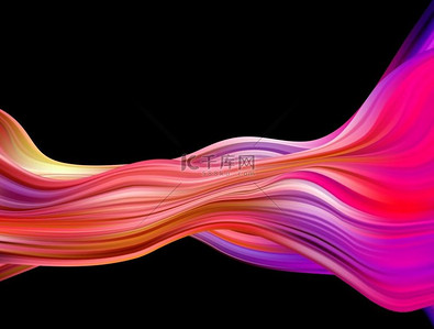 抽象彩色矢量背景，用于设计手册、网站、传单的彩色流动液体波。