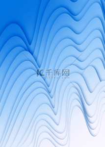 液体框背景图片_抽象蓝色渐变波浪剪纸风格背景