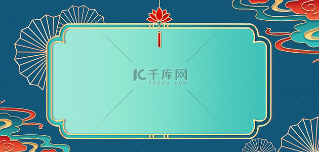 红军浮雕墙背景图片_2.5浮雕中国蓝绿敦煌国风