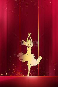红色女神节背景图片_妇女节38妇女节红色唯美妇女节海报背景