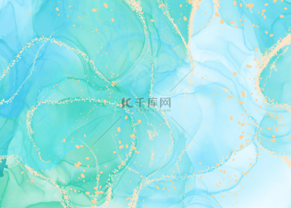 金箔色纹理背景图片_酒精墨水自然豪华抽象流体艺术背景