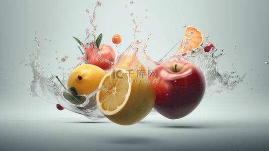组合创意背景图片_彩色创意橙子水果组合