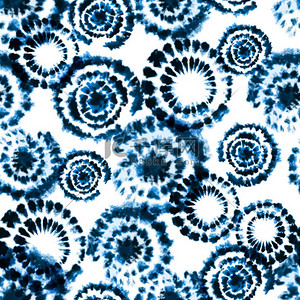 矢量打印背景图片_矢量的领带染料 shibori 打印。无缝的手绘制的模式. 