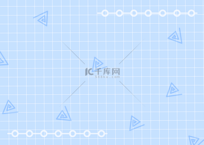 蓝色几何线条科技背景图片_蓝色几何三角形线条抽象格子背景