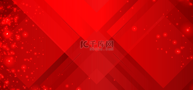 气泡光背景图片_科技几何方形层次光点光效方块抽象红色背景