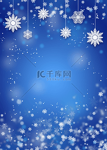 矢量冬季装饰素材背景图片_雪花白色雪片抽象冬季质感背景