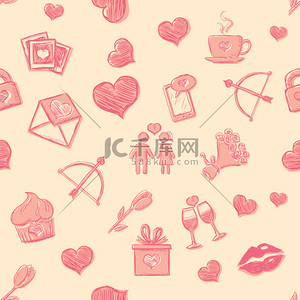 coffee背景图片_Background for Valentines Day