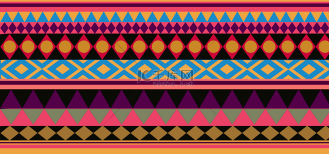 花纹墨西哥传统彩色背景