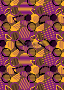 秋季壁纸背景图片_圆形条纹几何纹理抽象平铺背景