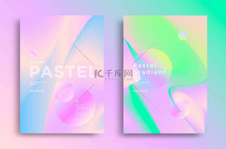 stylish背景图片_Pastel gradient covers