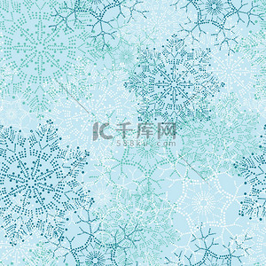 冬装饰背景图片_无缝冬季模式与雪. 
