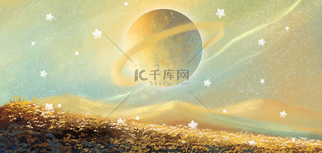 星球创意背景图片_航天日海报星球星空