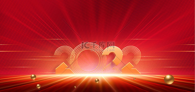 新年素材2022背景图片_虎年2022红色大气虎年海报背景