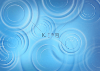 蜗旋背景图片_水波纹写实风格蓝色壁纸背景