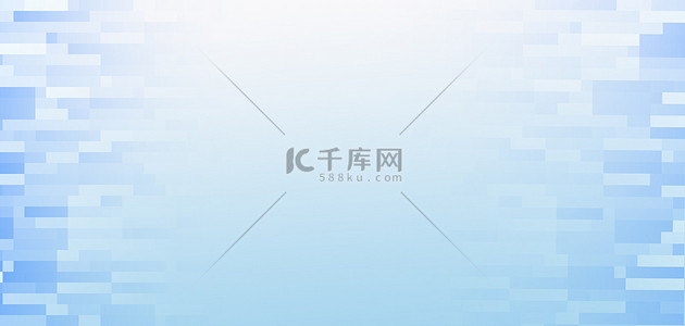 简约几何方块蓝色商务banner