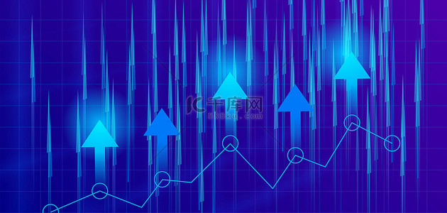 上涨下跌背景图片_蓝色股票行情背景素材