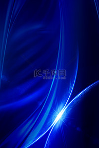 宣传活动背景图片_商务科技光效线条蓝色大气企业宣传海报背景