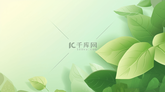 绿色创意简约夏季小清新背景