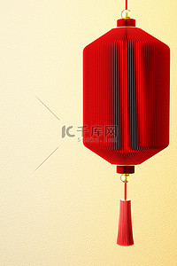 新年纸灯笼红色3D三维C4D背景