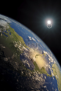 地球立体背景图片_立体3D 宇宙地球黑色立体背景
