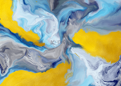 大海浪图案背景图片_流体抽象灰蓝色金箔背景