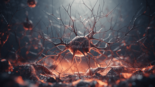 神经元背景图片_科技神经元网络医疗