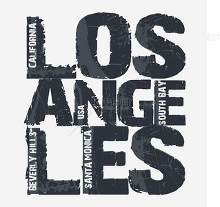洛杉矶市的版式设计