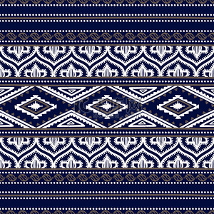 墨西哥条纹背景图片_无缝的民族饰品.